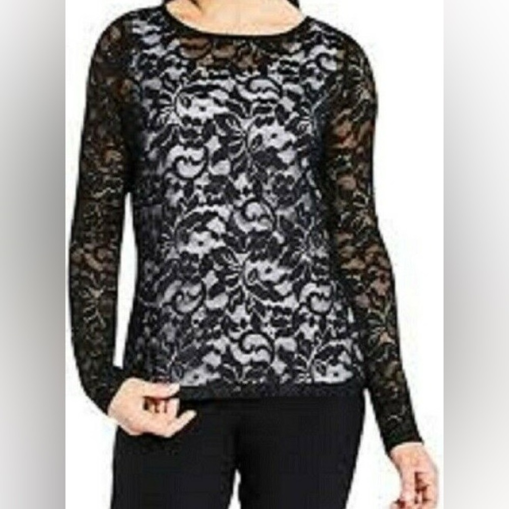 NWT Sympli Barely Lace $138 T Simple Elegant